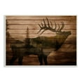 thumbnail image 1 of Stupell Indtries Forest Elk Silhouette Rtic Plank Pattern Tree Landscape,15 x 10,Design by Kim Allen, 1 of 6