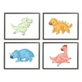 thumbnail image 1 of Stupell Indtries Fun Baby Dinosaurs Cute T-Rex Children's Prehistoric Reptiles,14 x 11,Design by Ziwei Li, 1 of 5