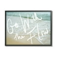thumbnail image 1 of Stupell Indtries Go With the Flow Phrase Incoming Beach Tide,14 x 11,Design by Daphne Polselli, 1 of 7