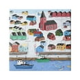 thumbnail image 1 of Stupell Indtries Greenland Winter Harbor Cityscape Snowy Landscape,30 x 30,Design by Carla Daly, 1 of 6