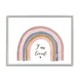 thumbnail image 1 of Stupell Indtries I Am Loved Phrase Inspirational Children's Rainbow,14 x 11,Design by Lucille Price, 1 of 7