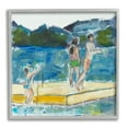 thumbnail image 1 of Stupell Indtries Kids on Swimming Dock Abstract Contemporary Lake Scene,17 x 17,Design by Snne Marie, 1 of 7