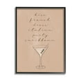 thumbnail image 1 of Stupell Indtries Kiss French Dress Italian Party Caribbean Martini Glass,16 x 20,Design by Birch&Ink, 1 of 7