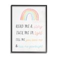 thumbnail image 1 of Stupell Indtries Kiss Me Goodnight Rainbow Children's Bedtime Sentiment,24 x 30,Design by Daphne Polselli, 1 of 7
