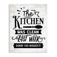 thumbnail image 1 of Stupell Indtries Kitchen Was Clean Last Week Funny Home Phrase,10 x 15,Design by Lettered and Lined, 1 of 5