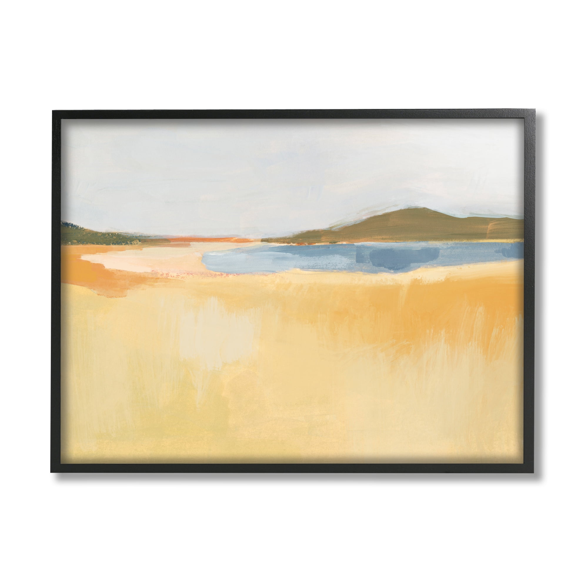 Stupell Indtries Lake Water by Mountain Range Soft Autumn Prairie,14 x 11,Design by Victoria Barnes&nbsp;