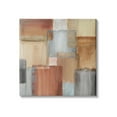 thumbnail image 1 of Stupell Indtries Layered Patchwork Paint Abstraction Neutral Brown Grey Painting,17 x 17,Design by Nan, 1 of 6