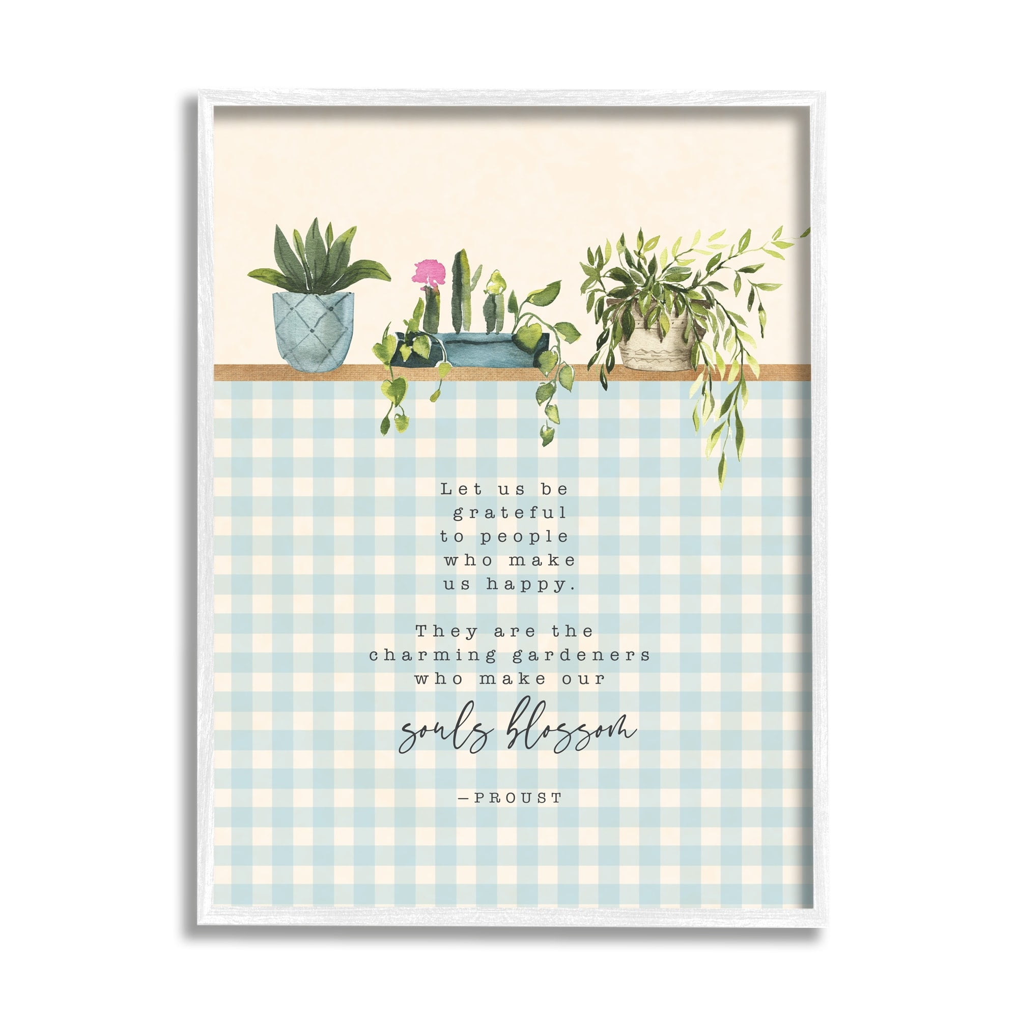 Stupell Indtries Let Be Grateful Phrase Gardening Bloom Metaphor,24 x 30,Design by Tammy Apple