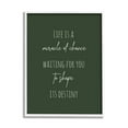 thumbnail image 1 of Stupell Indtries Life Is Miracle Of Chance Motivational Phrase Green,16 x 20,Design by Birch&Ink, 1 of 7