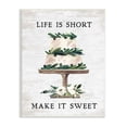 thumbnail image 1 of Stupell Indtries Life's Short Make it Sweet Sentiment Tiered Cake,13 x 19,Design by Lettered and Lined, 1 of 6