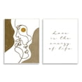 thumbnail image 1 of Stupell Indtries Love Is Energy Phrase Abstract Faces Couple Linework,10 x 15,Design by Birch&Ink, 1 of 5