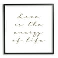thumbnail image 1 of Stupell Indtries Love Is Energy of Life Phrase Motivational Romantic,24 x 24,Design by Birch&Ink, 1 of 7