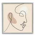 thumbnail image 1 of Stupell Indtries Minimal Face Line Drawing Abstract Brown Tan Shapes,24 x 24,Design by JJ Design Hoe LLC, 1 of 7