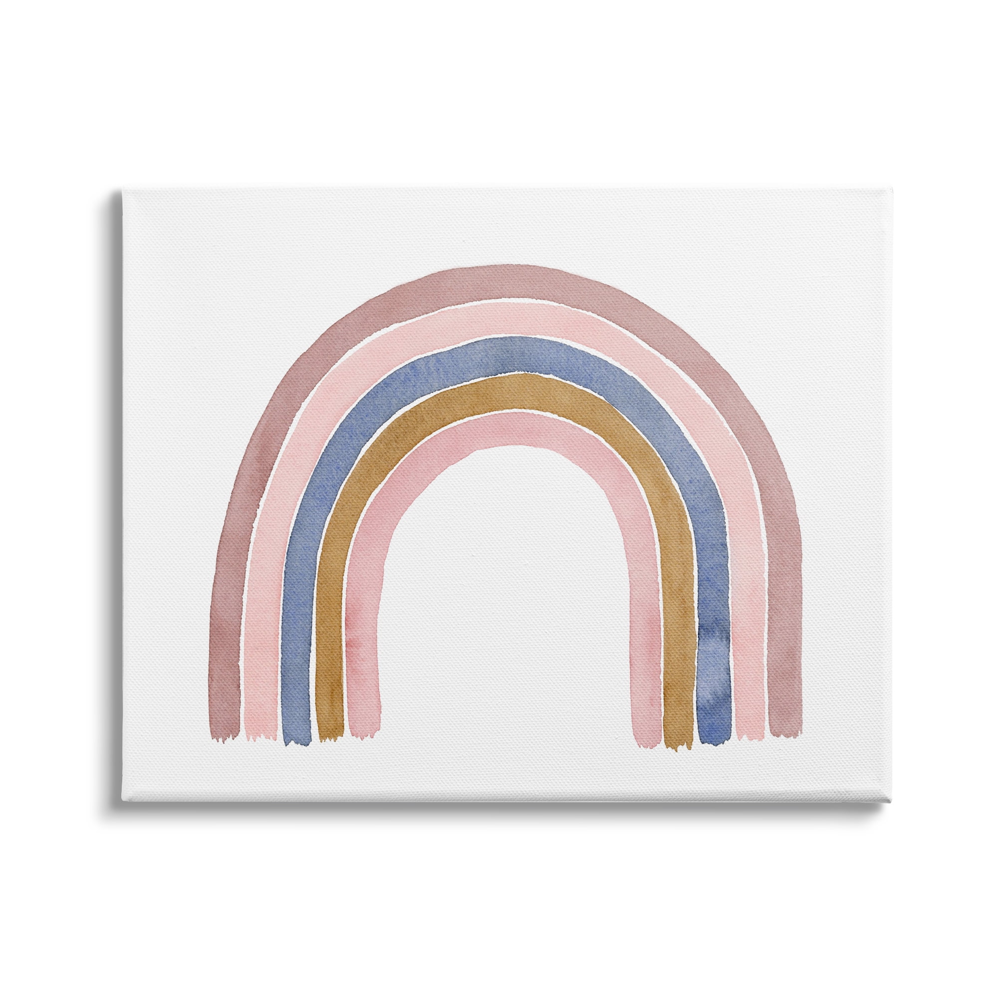 Stupell Indtries Minimal Five Arch Rainbow Pink Blue Gold,20 x 16,Design by Lucille Price