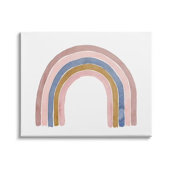 Stupell Indtries Minimal Five Arch Rainbow Pink Blue Gold,40 x 30,Design by Lucille Price