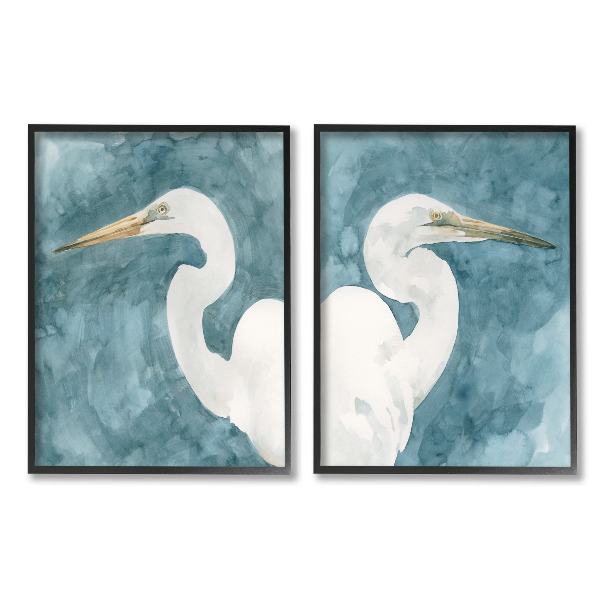 Stupell Indtries Nautical Cranes Bird Portraits Abstract Blue Sky,11 x 14,Design by Emma Caroline&nbsp;