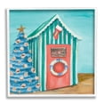 thumbnail image 1 of Stupell Indtries Nautical Shell Blue Christmas Tree Striped Beach Tent,24 x 24,Design by Patricia Pinto, 1 of 7