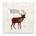 thumbnail image 1 of Stupell Industries Noel Phrase Patchwork Reindeer Christmas Snowflakes Animals & Insects Painting Unframed Art Print Wall Art, 12 x 12, 1 of 6