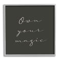 thumbnail image 1 of Stupell Indtries Own Your Magic Phrase Minimal Cursive Typography,12 x 12,Design by Birch&Ink, 1 of 7