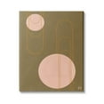 thumbnail image 1 of Stupell Indtries Paperclip Shape Abstraction Indtrial Geometric Arches Pink Brown,36 x 48,Design by Birch&Ink, 1 of 6