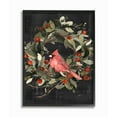 thumbnail image 1 of Stupell Indtries Red Cardinal In Wreath Design Framed Wall Art by Emma Scarvey, 1 of 8