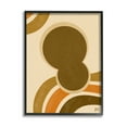 thumbnail image 1 of Stupell Indtries Retro Groove Shape Abstraction Warm Pop Brown Orange,11 x 14,Design by Birch&Ink, 1 of 7