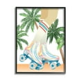 thumbnail image 1 of Stupell Indtries Retro Pop Roller Skates Tropical Palm Tree Summer,24 x 30,Design by Ziwei Li, 1 of 7