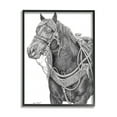 thumbnail image 1 of Stupell Indtries Riding Horse Portrait Minimal Elegant Pencil Mark Pattern,16 x 20,Design by Andrea Kochish, 1 of 7