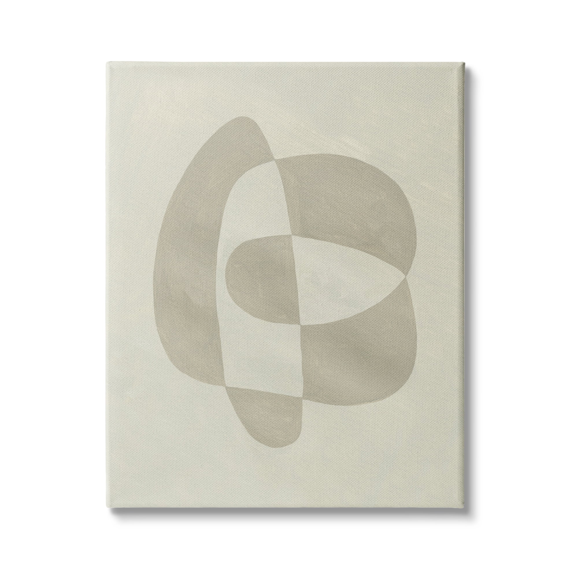Stupell Indtries Round Contrasting Shape Abstraction Beige Tan Arrangement,24 x 30,Design by Emma Caroline&nbsp;
