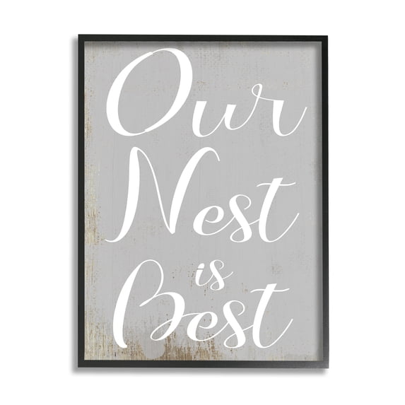 Stupell Indtries Rtic Our Nest is Best Phrase Home Nursery,24 x 30,Design by Daphne Polselli