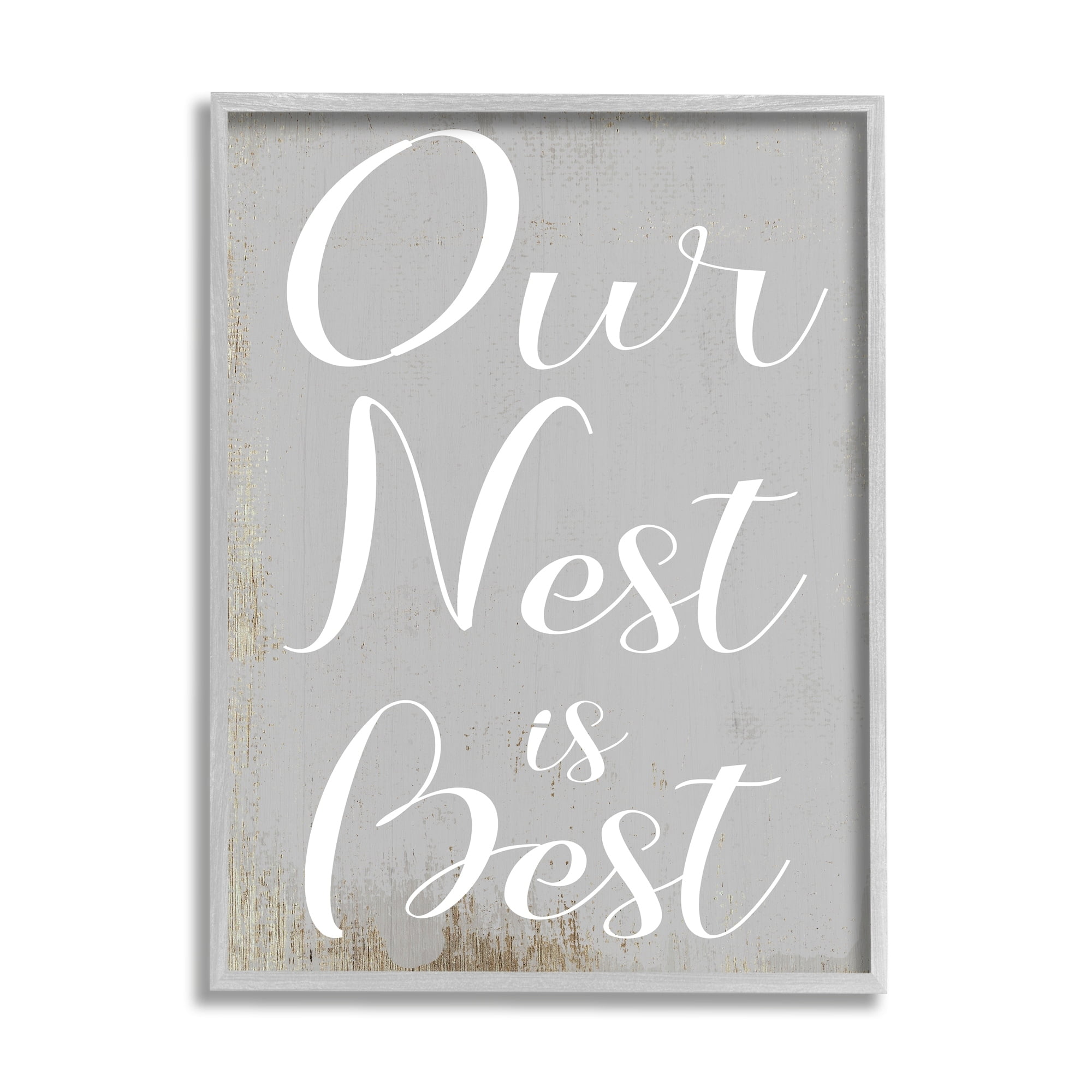 Stupell Indtries Rtic Our Nest is Best Phrase Home Nursery,24 x 30,Design by Daphne Polselli