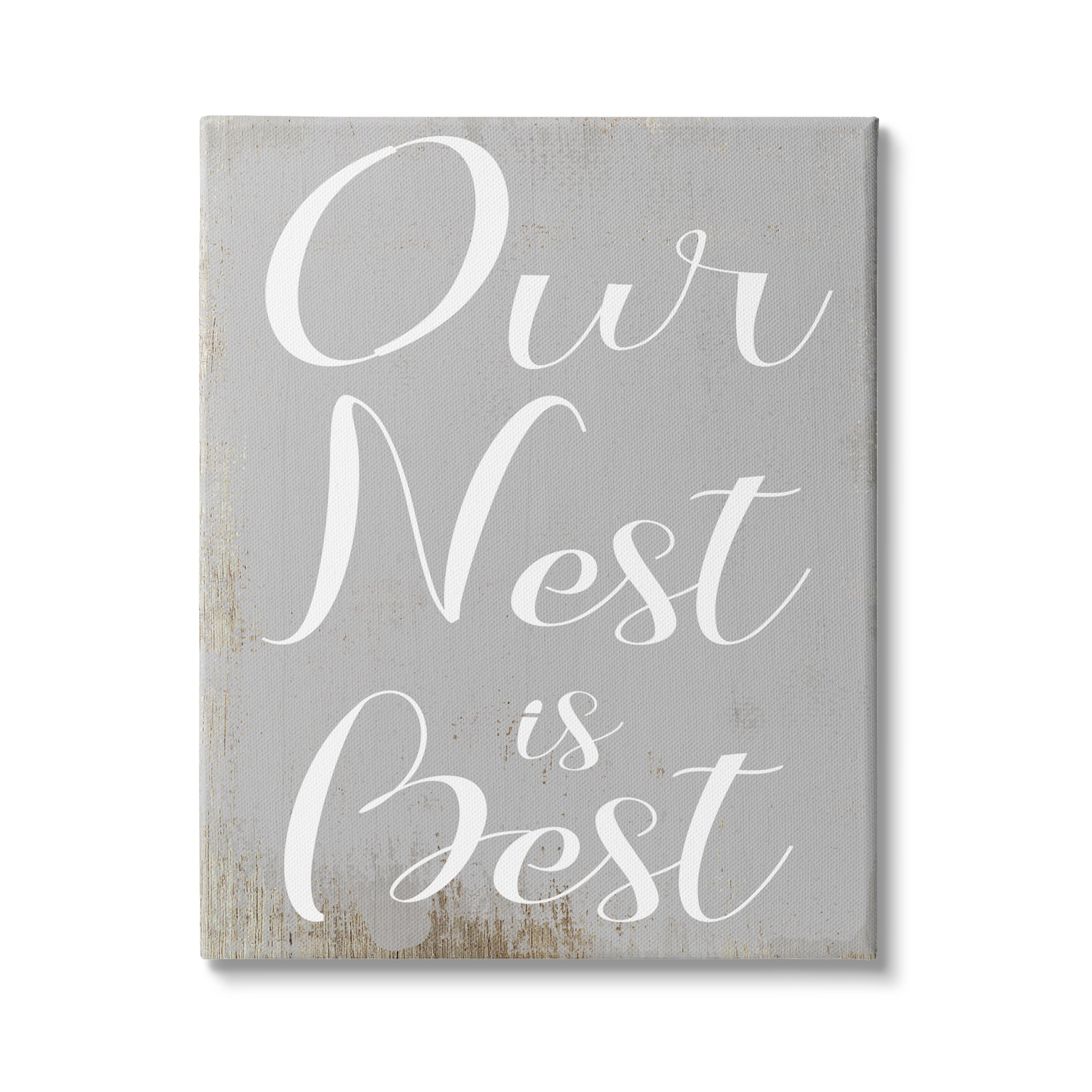 Stupell Indtries Rtic Our Nest is Best Phrase Home Nursery,36 x 48,Design by Daphne Polselli