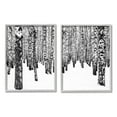 thumbnail image 1 of Stupell Indtries Rtic Winter Forest Scene Black White Birch Trees,16 x 20,Design by Design Fabrikken, 1 of 7