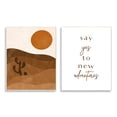 thumbnail image 1 of Stupell Indtries Say Yes New Adventures Phrase Desert Sun Cact,10 x 15,Design by Birch&Ink, 1 of 6