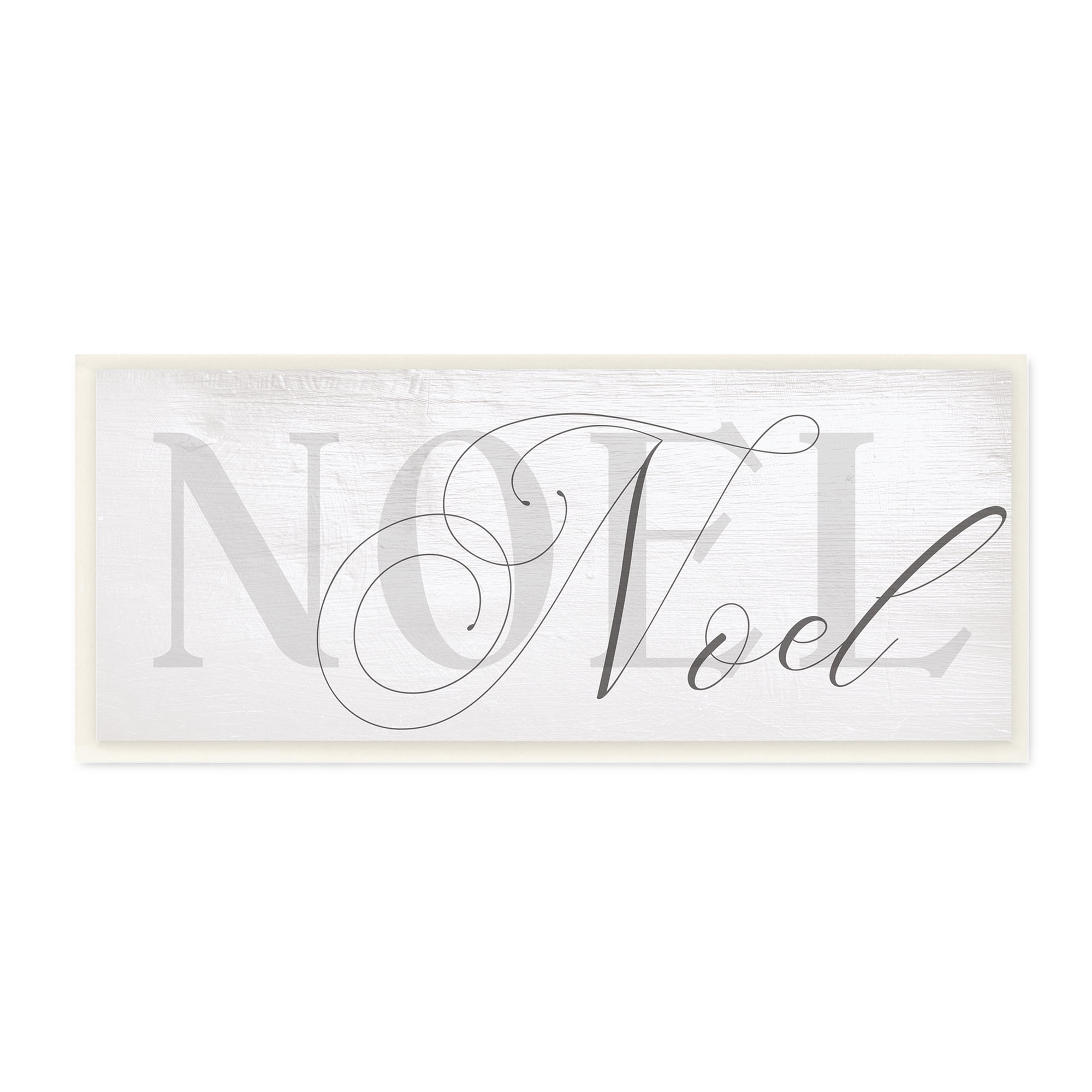 Stupell Indtries Search the Skies Christmas Eve Phrase Winter Holiday Wood Wall Art, 12 x 12, Design by Daphne Polselli