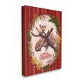 thumbnail image 1 of Stupell Indtries Seasons Greetings Holiday Wreath Soft Reindeer Portrait Black Framed Wall Art, 16 x 20, Design by Zirk Design, 1 of 6