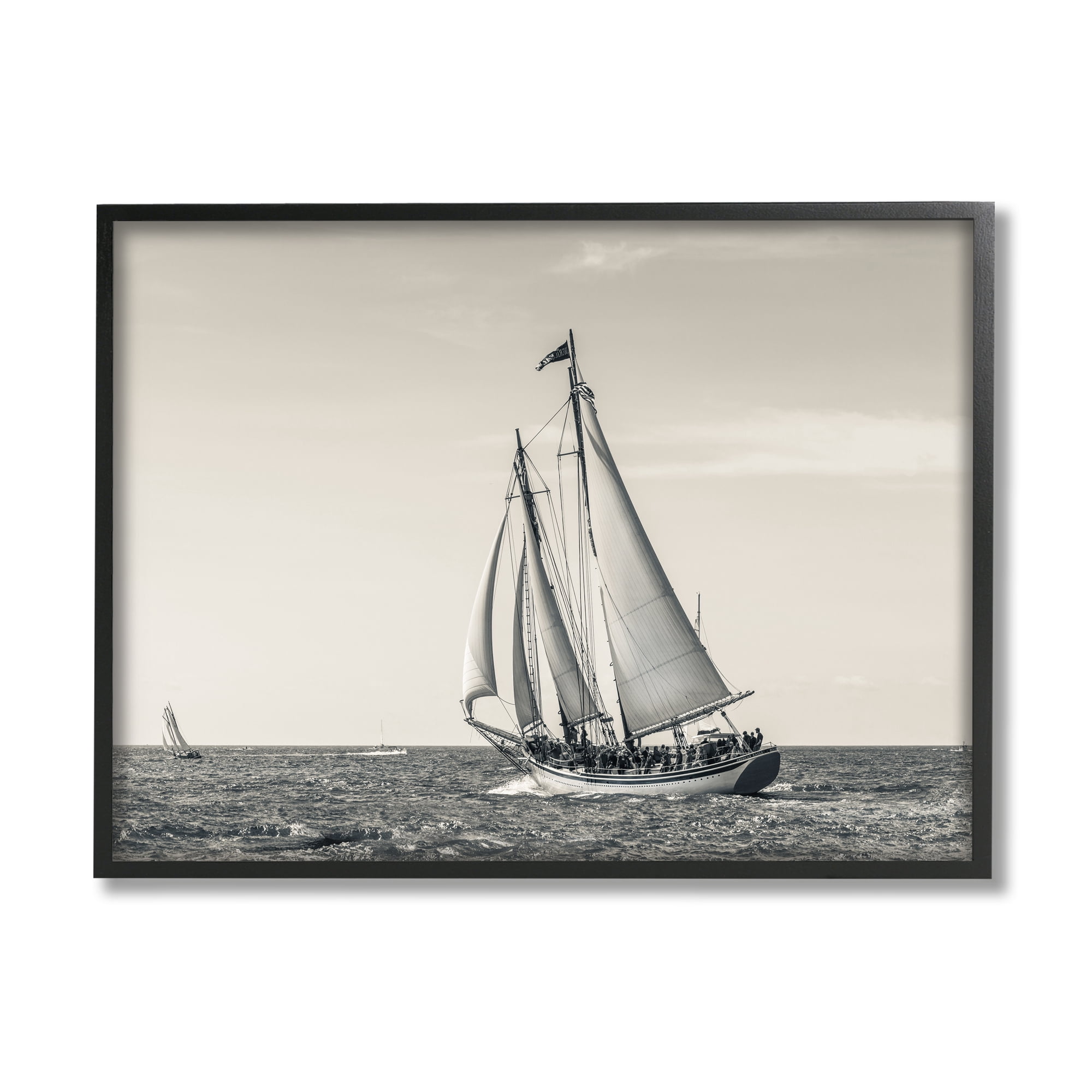 Stupell Indtries Ship At Full Sail Crowded Boat Nautical Photography,14 x 11,Design by Danita Delimont