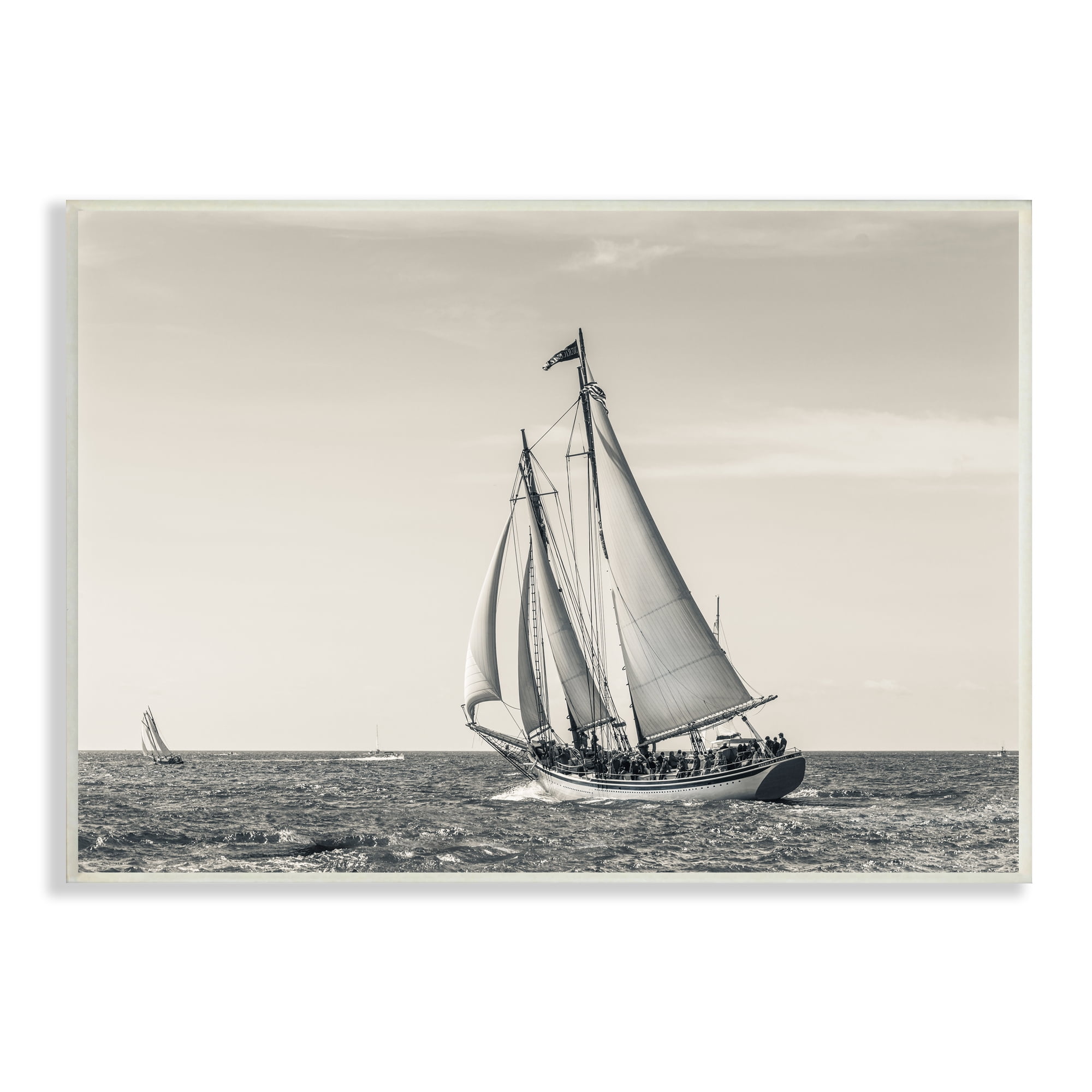 Stupell Indtries Ship At Full Sail Crowded Boat Nautical Photography,19 x 13,Design by Danita Delimont