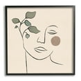 thumbnail image 1 of Stupell Indtries Soft Female Face Line Drawing Abstract Plant Sun,24 x 24,Design by JJ Design Hoe LLC, 1 of 7