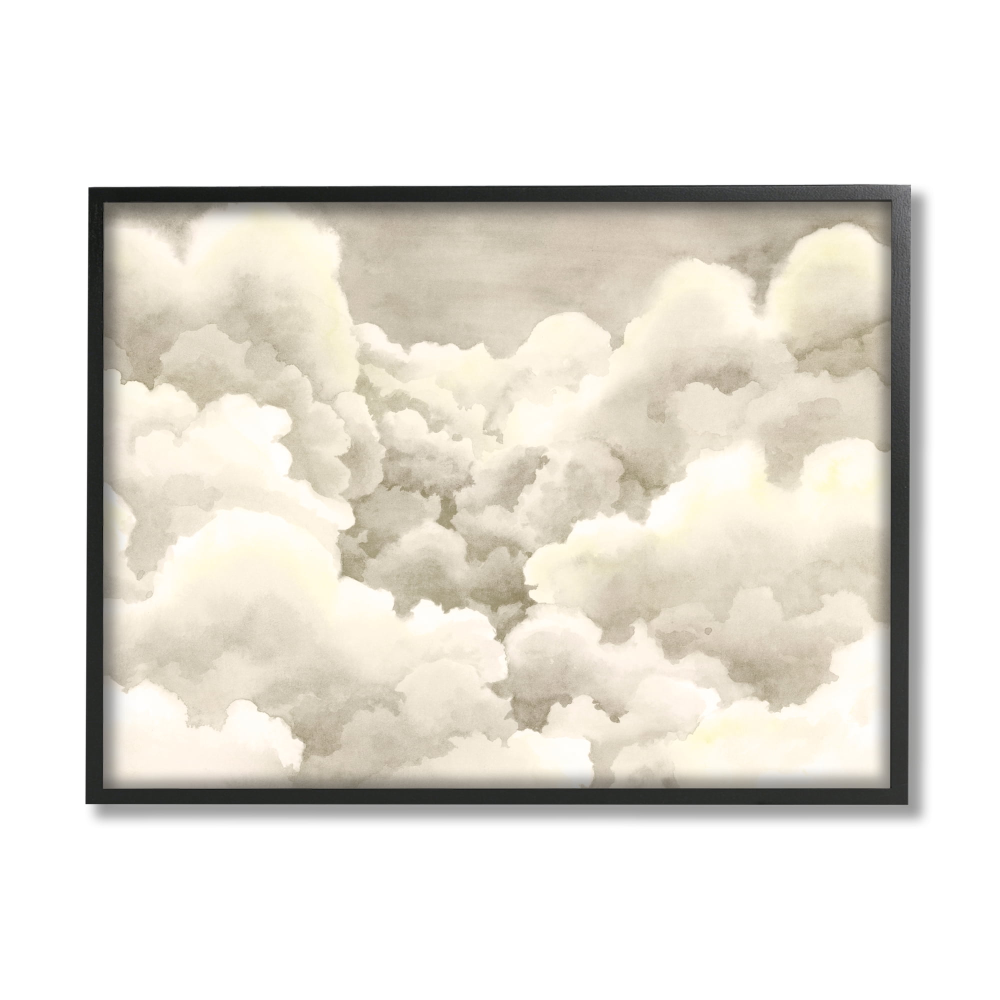 Stupell Indtries Soft Pillowy Clouds Muted Neutral Sky Landscape,20 x 16,Design by Grace Popp