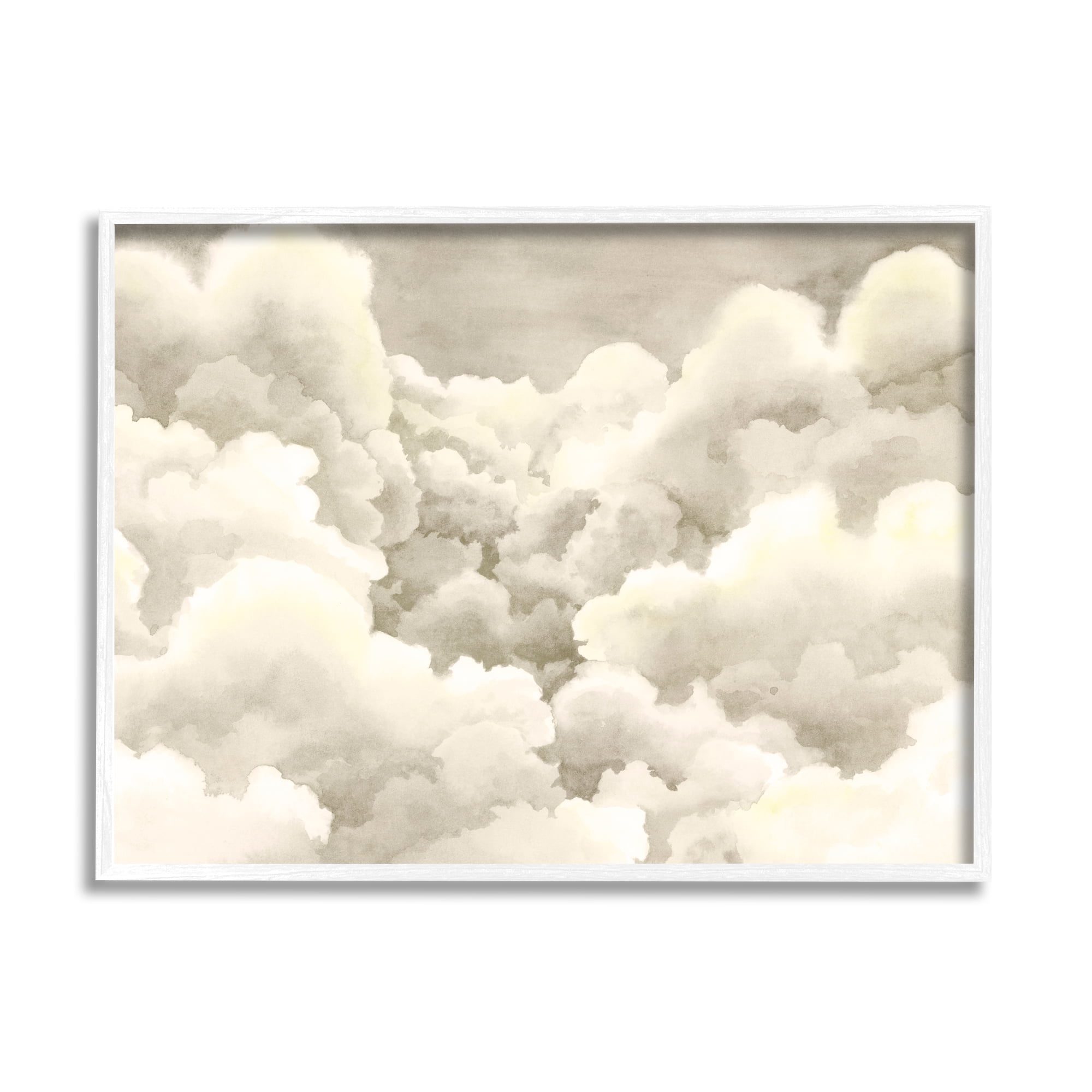 Stupell Indtries Soft Pillowy Clouds Muted Neutral Sky Landscape,20 x 16,Design by Grace Popp