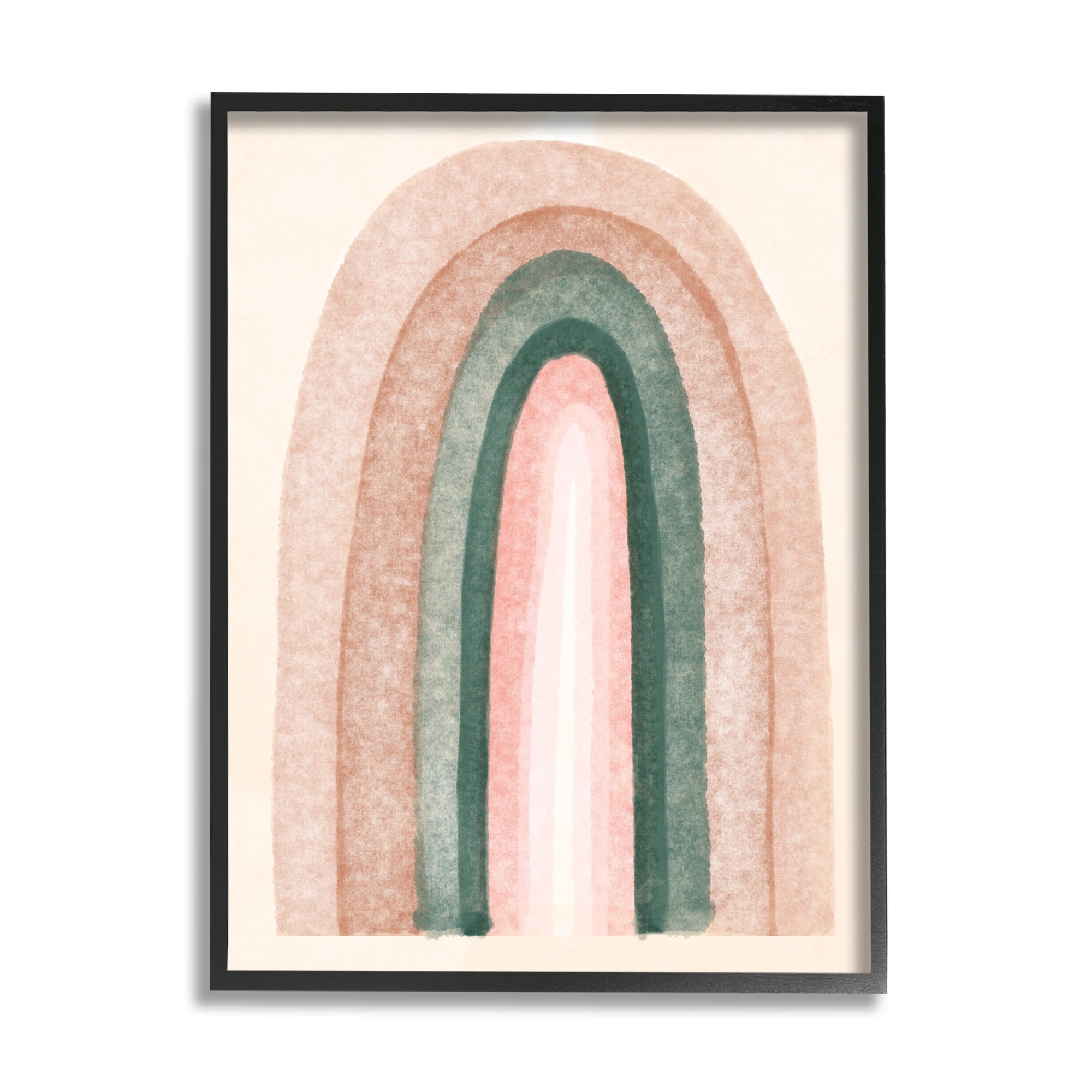 Stupell Indtries Soft Pink Neutral Rainbow Distressed Sky Arches,16 x 20,Design by Daphne Polselli