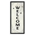 thumbnail image 1 of Stupell Indtries Spooky Spiderweb Welcome Sign Festive Halloween Greeting,13 x 30,Design by Sally Swatland, 1 of 5
