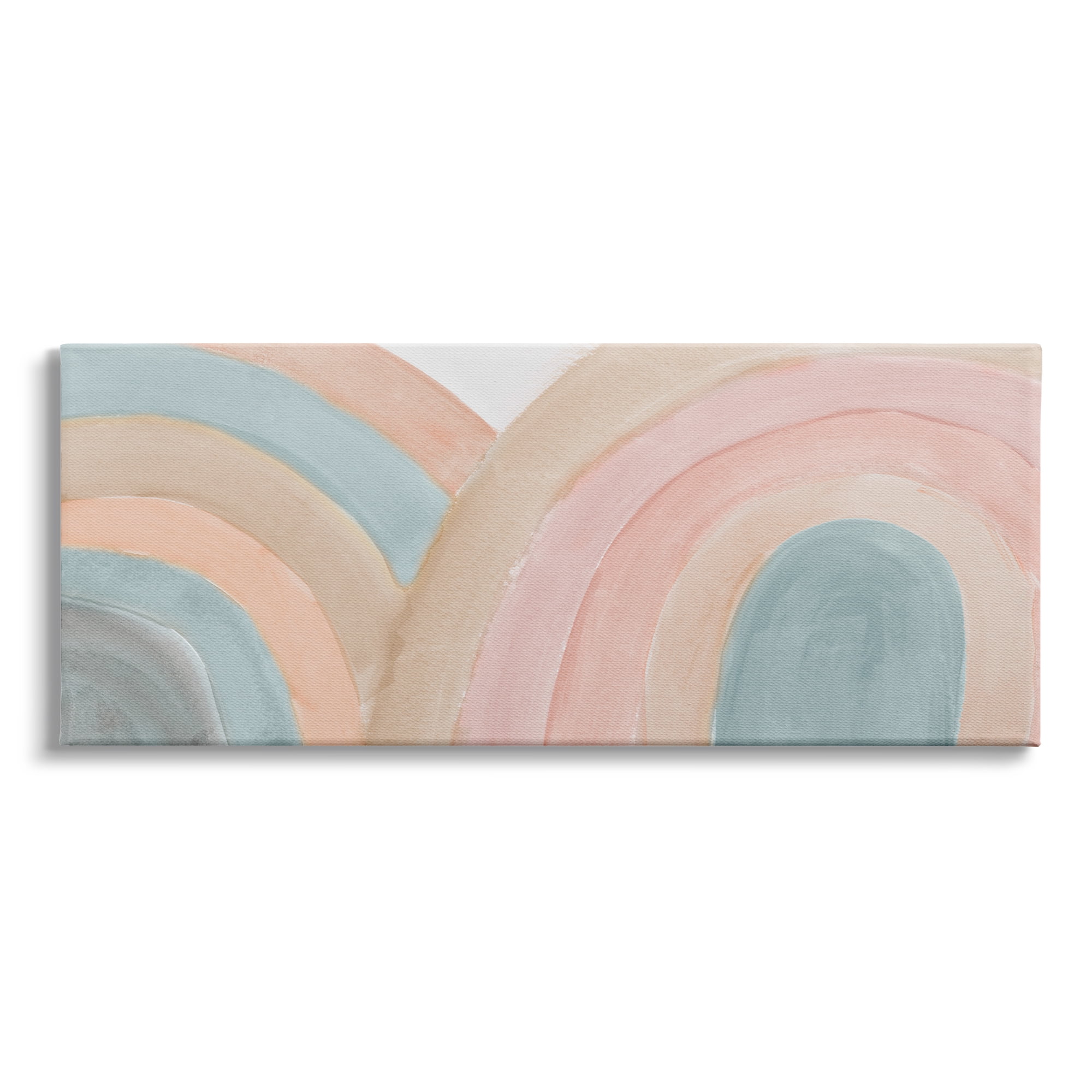 Stupell Indtries Subtle Rainbow Arches Layered Blue Brown Red,48 x 20,Design by Emily Navas