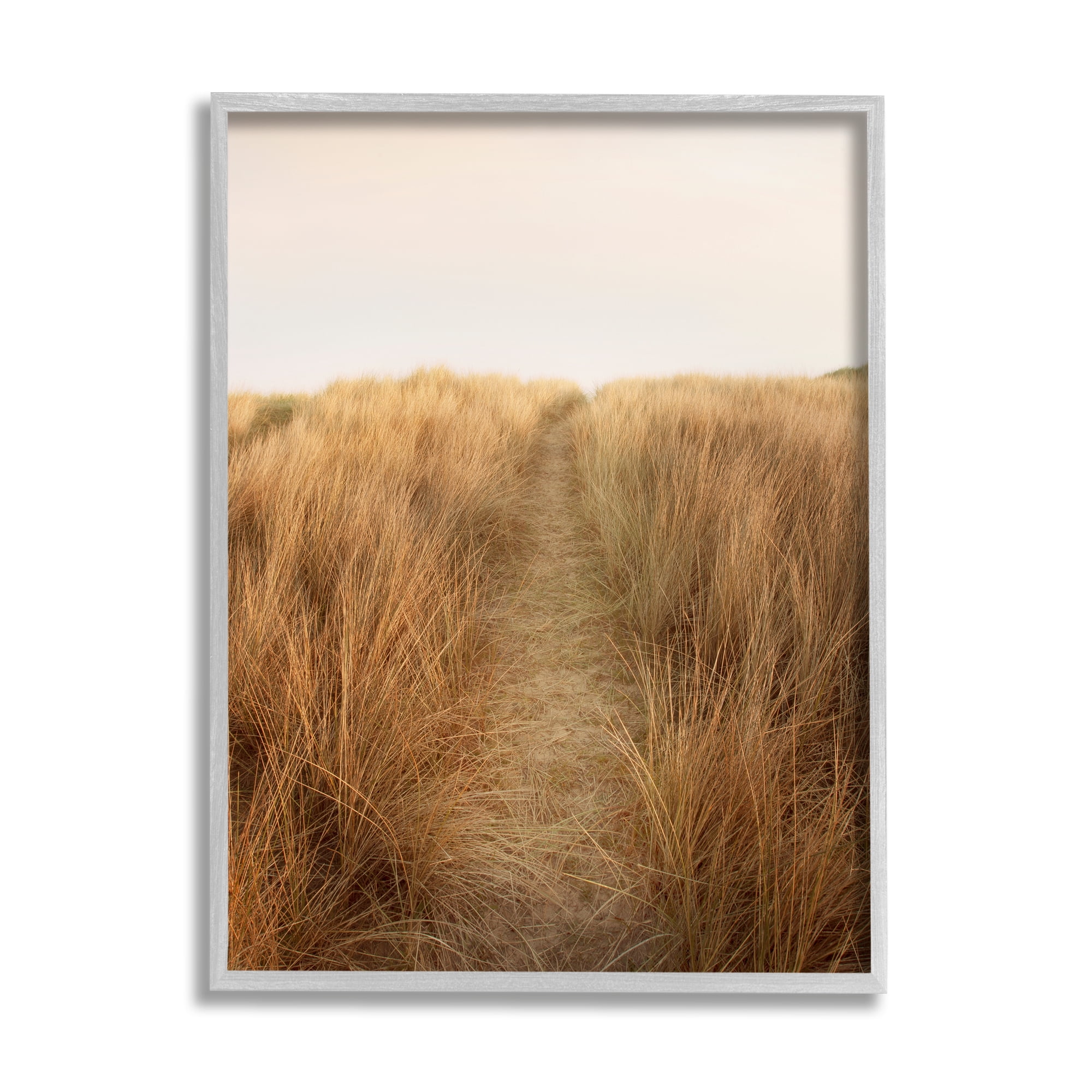 Stupell Indtries Summer Sand Dune Pathway Sun Bleached Grassy Landscape,24 x 30,Design by Ian Winstanley
