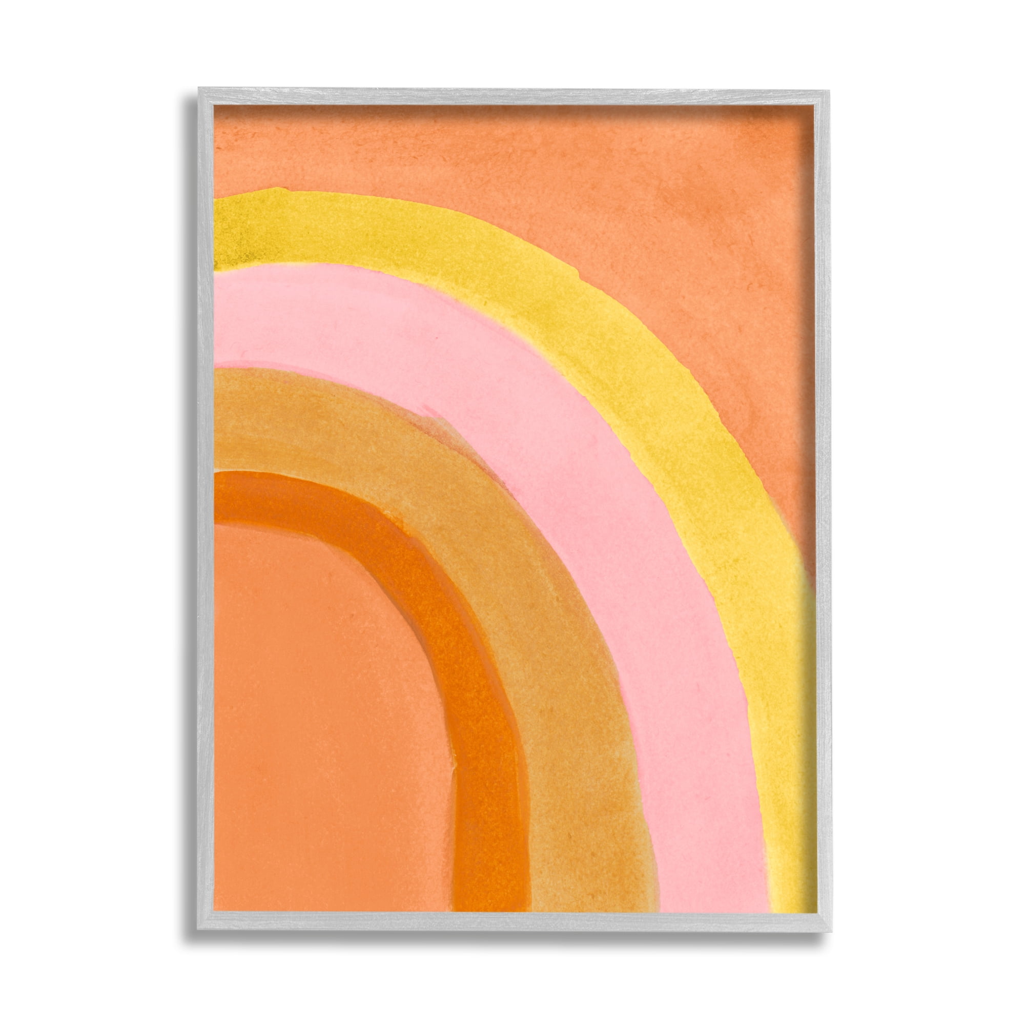 Stupell Indtries Summer Sun Rainbow Warm Tone Arches,24 x 30,Design by Emily Navas