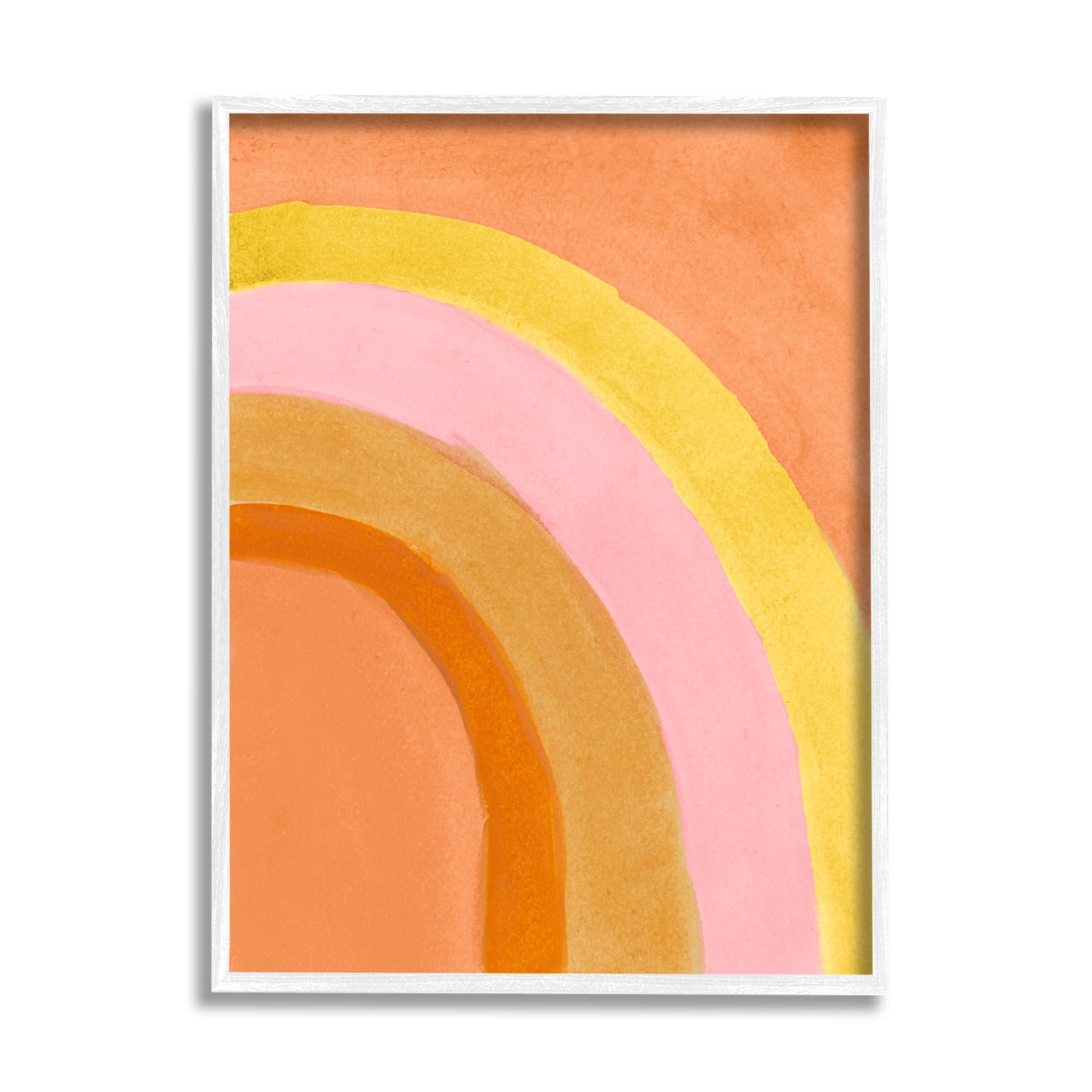 Stupell Indtries Summer Sun Rainbow Warm Tone Arches,24 x 30,Design by Emily Navas
