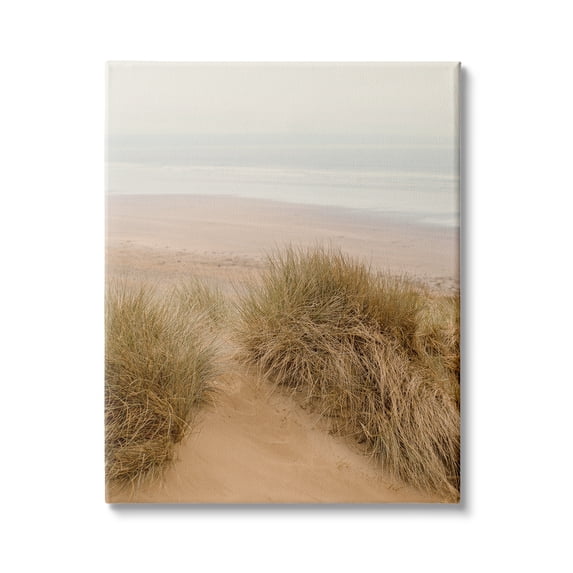 Stupell Indtries Sun Bleached Beach Coast Tall Grass Sand Dunes,16 x 20,Design by Ian Winstanley
