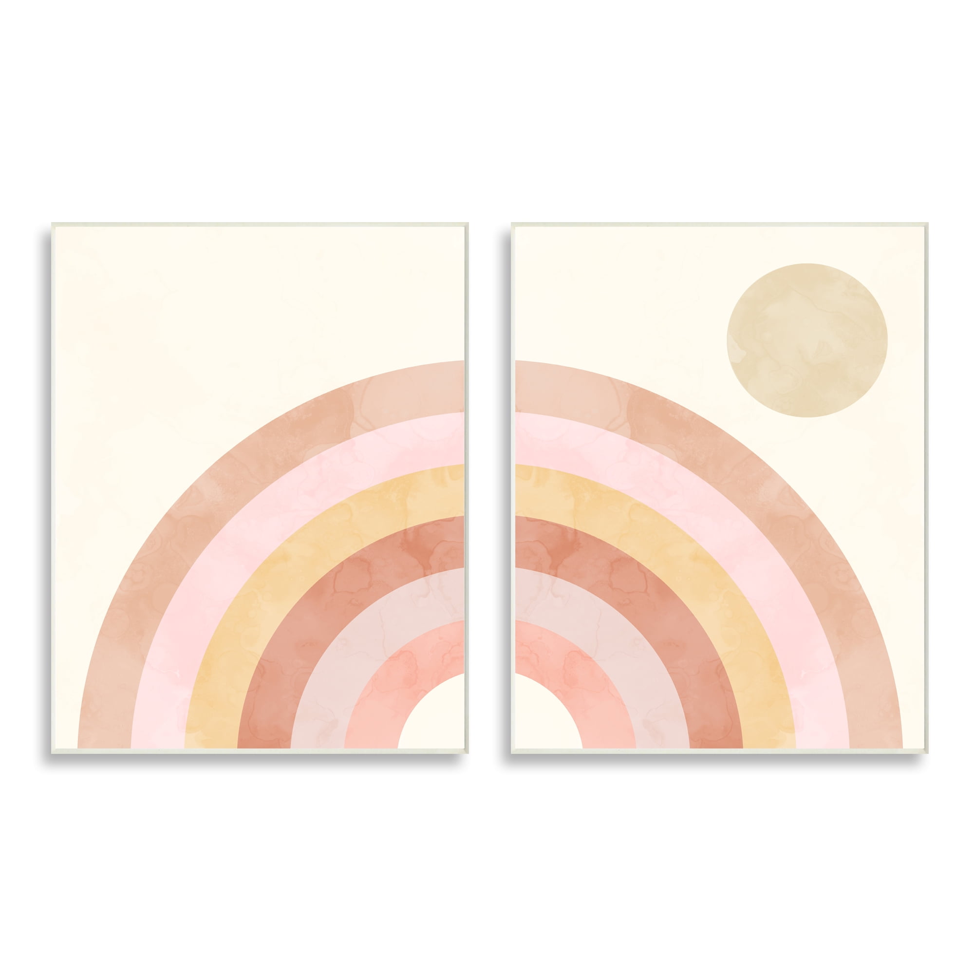 Stupell Indtries Sun Bleached Desert Rainbow Rising Sun Pink Orange,13 x 19,Design by Daphne Polselli