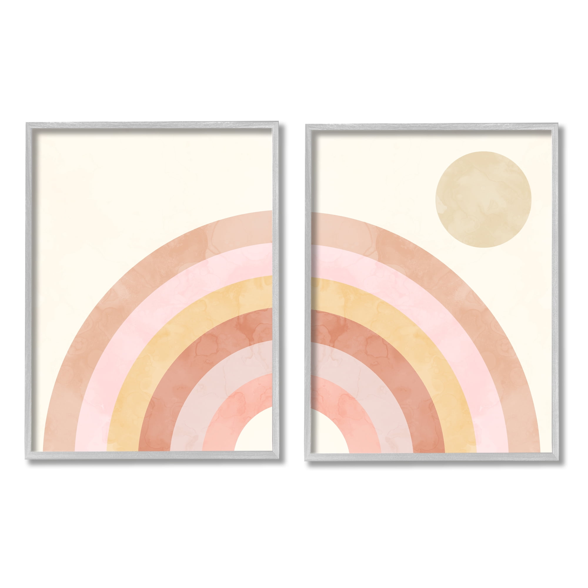 Stupell Indtries Sun Bleached Desert Rainbow Rising Sun Pink Orange,16 x 20,Design by Daphne Polselli